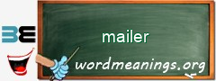 WordMeaning blackboard for mailer